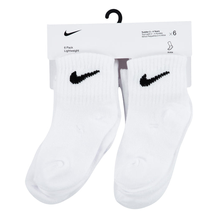 Nike Swoosh 6 Pack Ankle Sock White