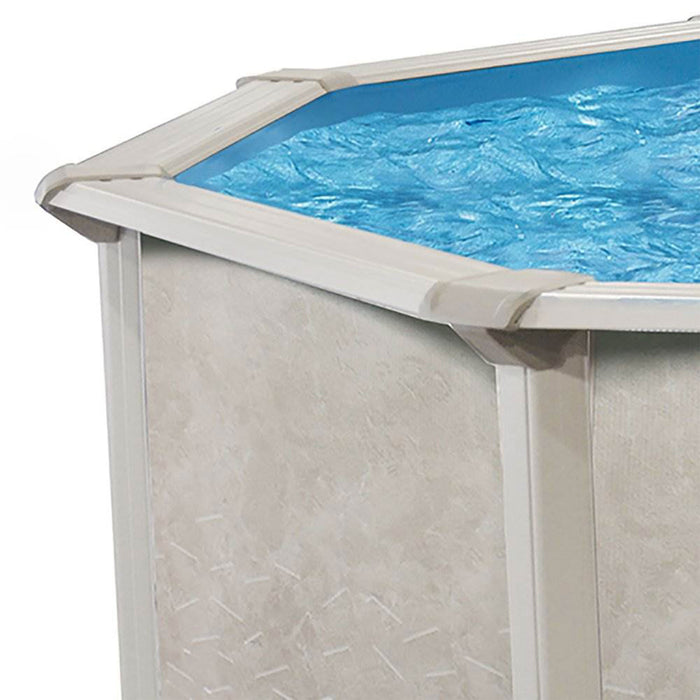 Aquarian Phoenix 21' x 52" Round Steel Frame Above Ground Outdoor Swimming Pool