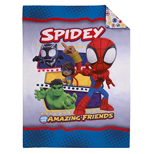 NoJo Marvel Spidey and His Amazing Friends 4 Piece Toddler Bed Set