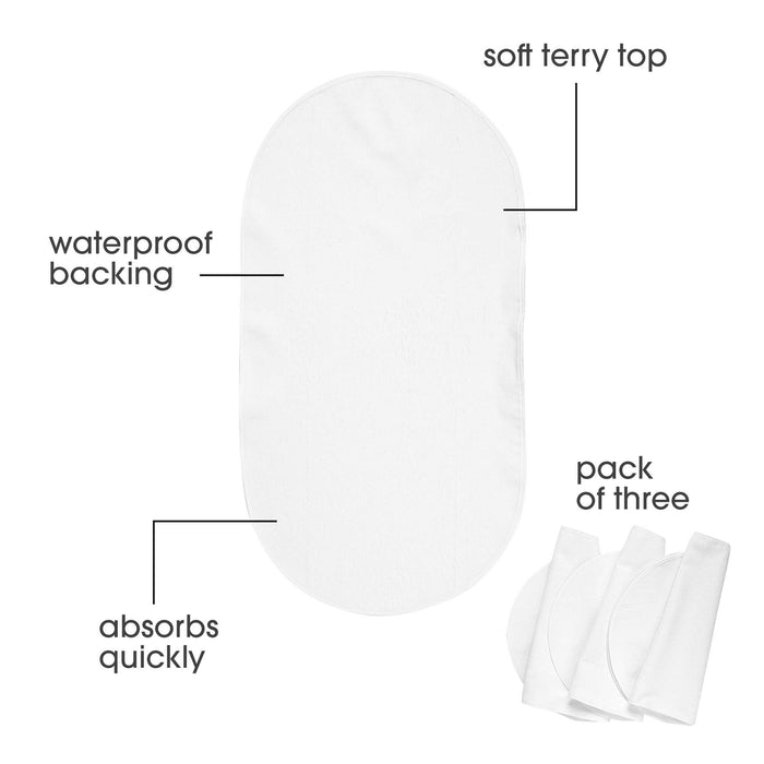 Boppy 3 Pack Waterproof Changing Pad Liners