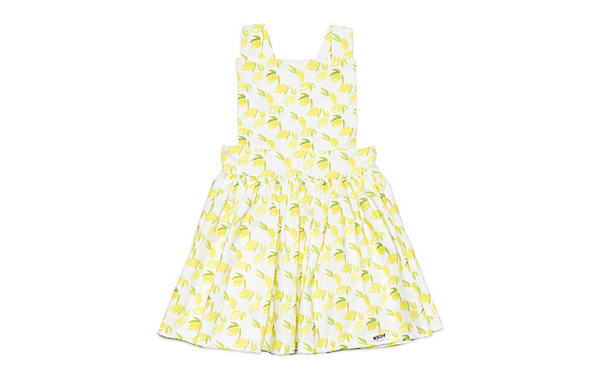 Worthy Threads Pinafore Dress in Lemons