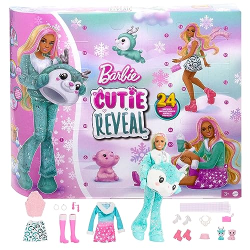 Barbie Cutie Reveal Advent Calendar with Doll