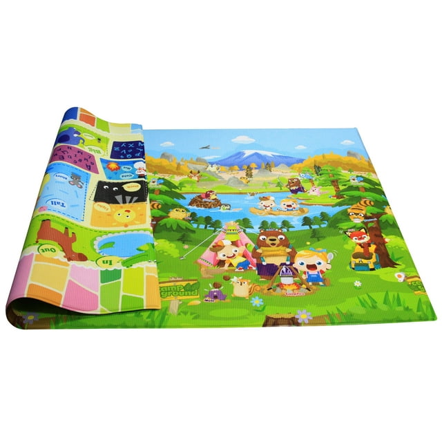 BABYCARE Baby Play Mat - Let's Go Camping