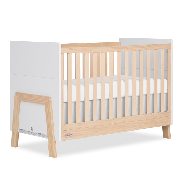 Fisher Price Iris 4-in-1 Convertible Crib by Dream On Me, White + Natural