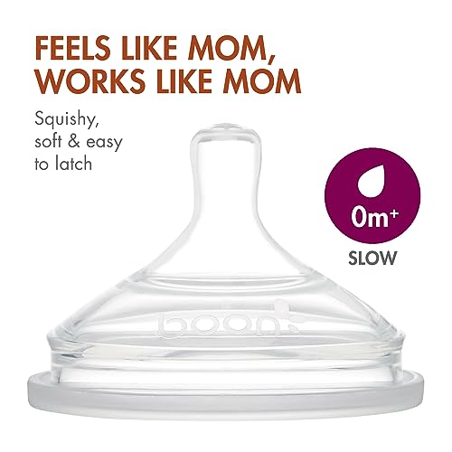 Boon NURSH Silicone Pouch Baby Bottles - 4 fl oz/3pk