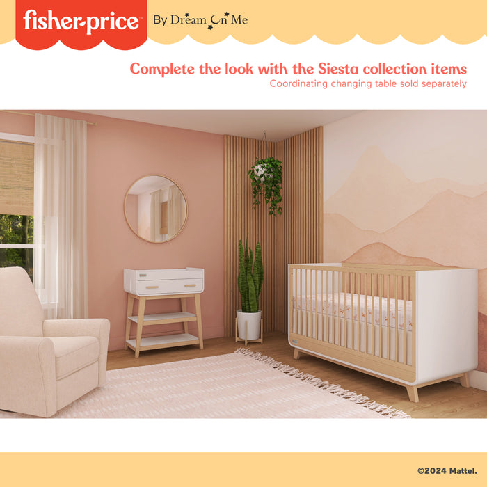 Fisher Price Siesta 3 in 1 Convertible Crib by Dream On Me buybuy BABY