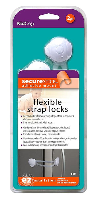 KidCo Child Safety Flexible Strap Locks 2-Pack