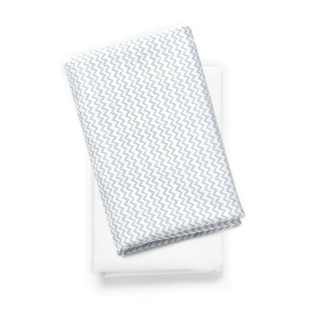 Chicco LullaGo Anywhere Sheet - White Doodle 2-Pack