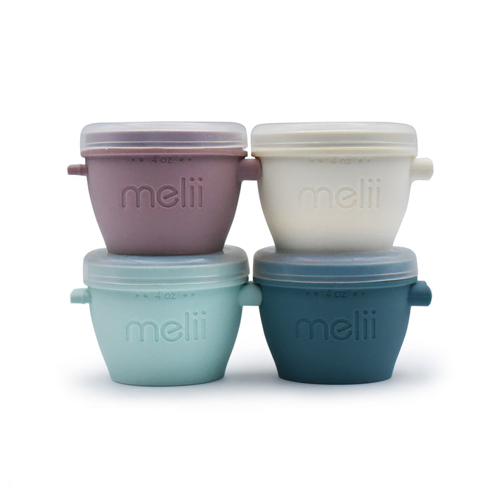 Melii Luxe Snap & Go Pods Silicone 4oz 4 pack