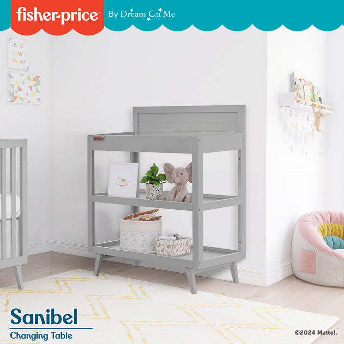 Fisher Price by Dream On Me Sanibel Changing Table, Pebble Grey