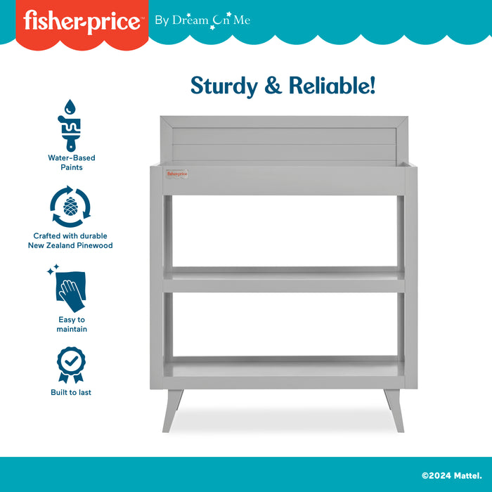 Fisher Price by Dream On Me Sanibel Changing Table, Pebble Grey