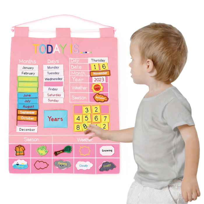 The Peanutshell Wall Chart - Today Is, Pink