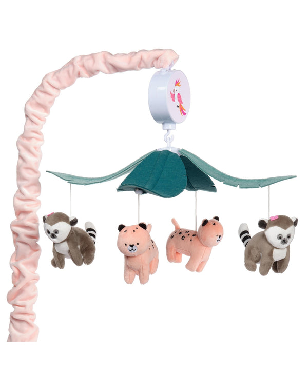 Lambs & Ivy Enchanted Safari Animal Musical Baby Crib Mobile Jungle Soother Toy