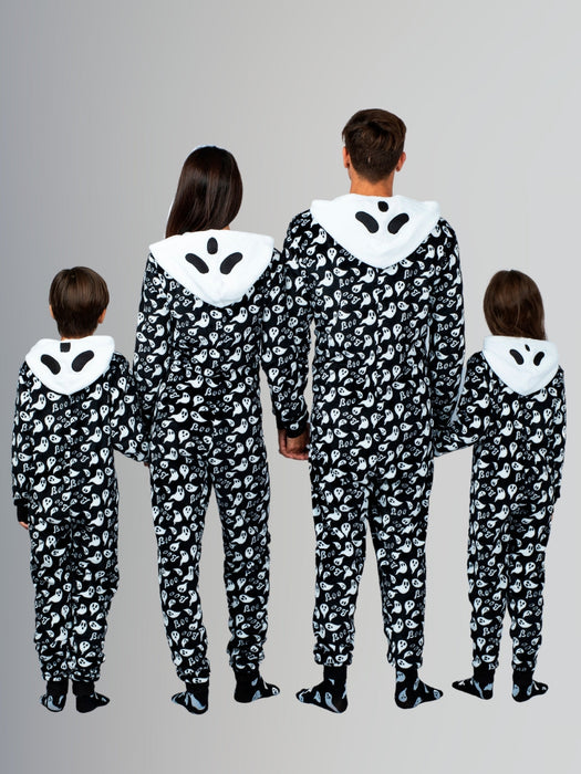 Mia Belle Girls Family Matching Boo-tiful Hoodie Onesie Pajamas Set