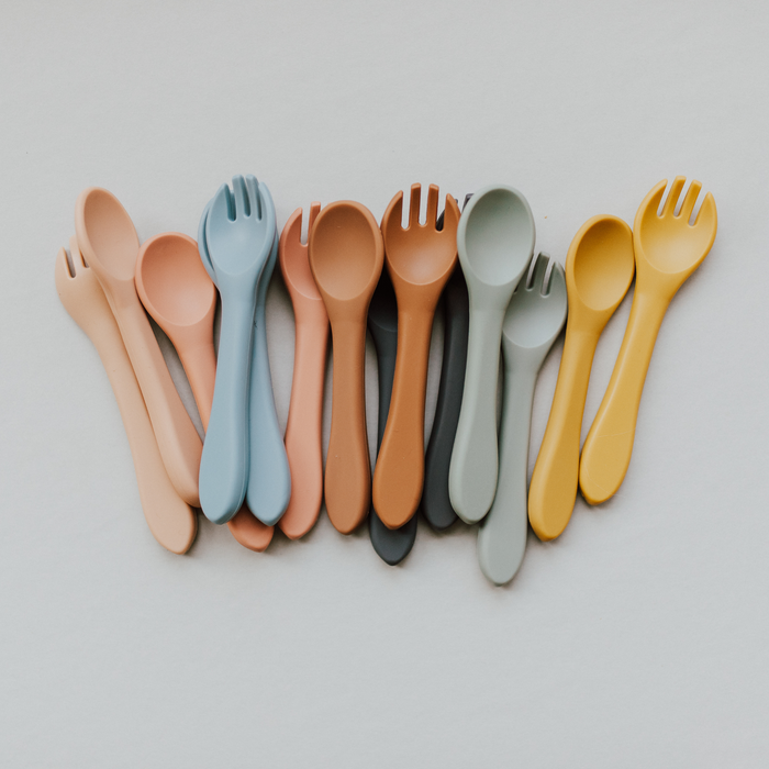 Babeehive Goods Mustard Spoon and Fork Set