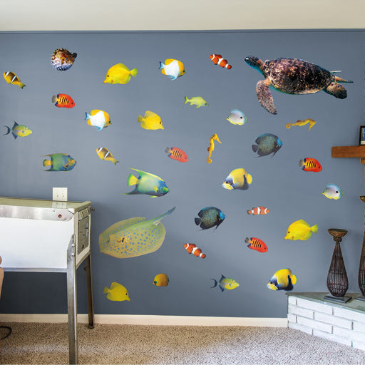 Fathead Animals: Tropical Fish - Removable Adhesive Decal