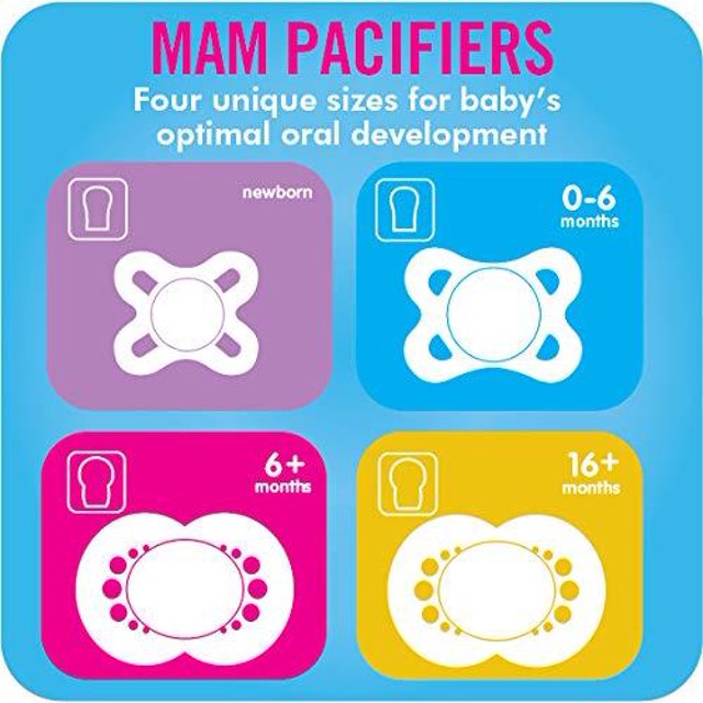 MAM 3 Pack Day & Night Pacifier 16+ Months - Boy