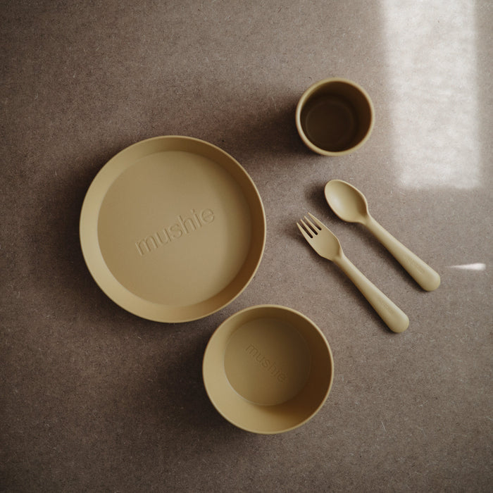 Mushie Dinnerware Fork and Spoon Set