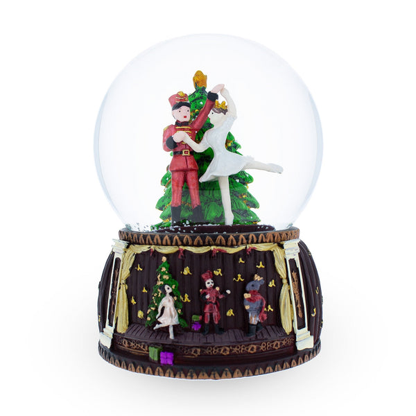 BestPysanky Dancing Nutcracker and Ballerina Musical Water Snow Globe