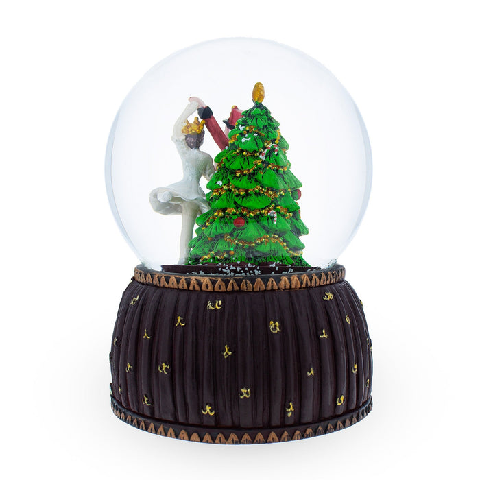 BestPysanky Dancing Nutcracker and Ballerina Musical Water Snow Globe