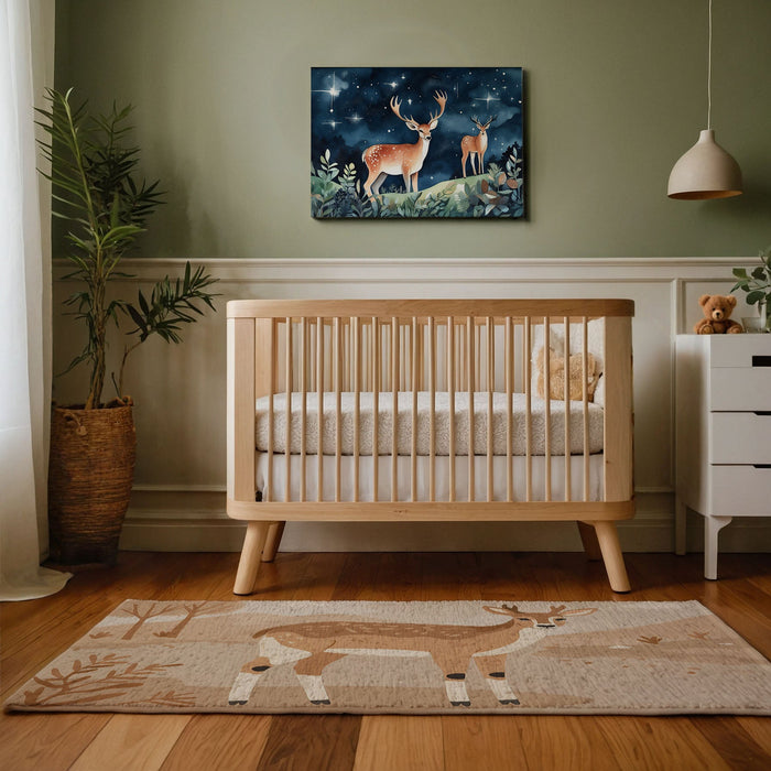 TeepeeJoy Kids and Nursery Deer Rug - Dune Deer