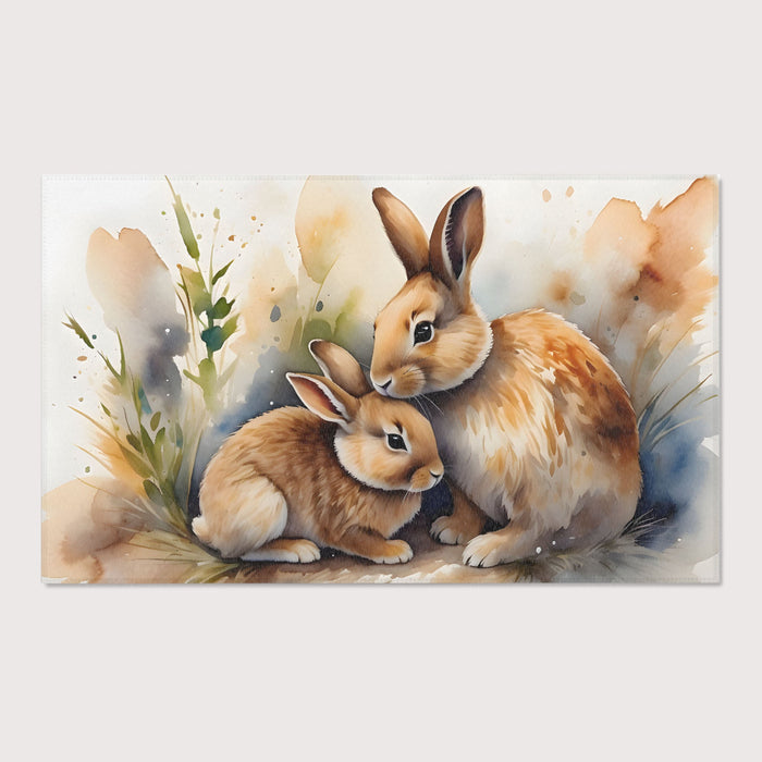 TeepeeJoy Nursery and Kids Bunny Rug - Whisker Whispers