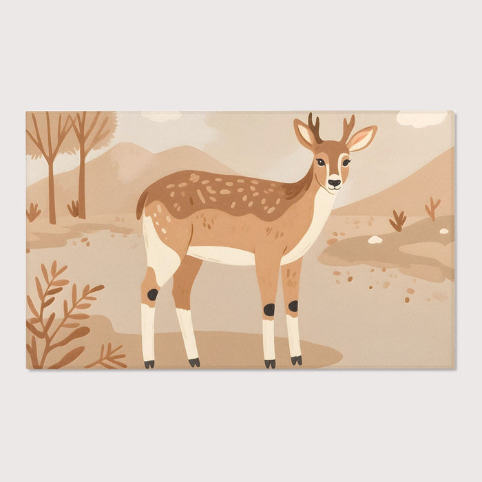 TeepeeJoy Kids and Nursery Deer Rug - Dune Deer