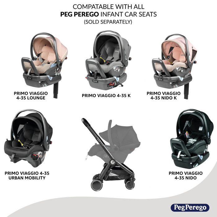 Peg Perego City Loop compact stroller Travel System Frame Primo Viaggio infant car seats