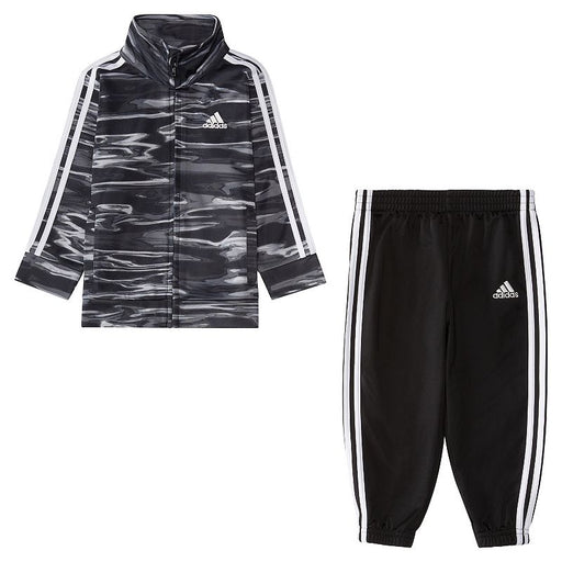 Adidas Tricot Allover Print Jacket & Jogger Pants Set