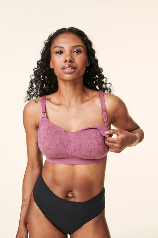 Bravado Designs Intrigue Balconette Maternity & Nursing Bra, Berry Jacquard