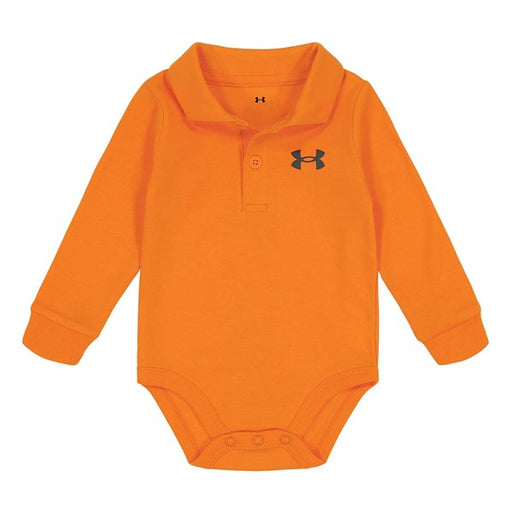 Under Armour Long Sleeve Polo Bodysuit in Frosted Orange