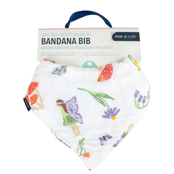 Bebe Au Lait® Woodland Fairy Oh So Soft Muslin Blend Bandana Bib