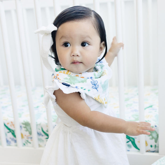 Bebe Au Lait® Dino Roar + Upscale Classic Cotton Muslin Bandana Bib Set