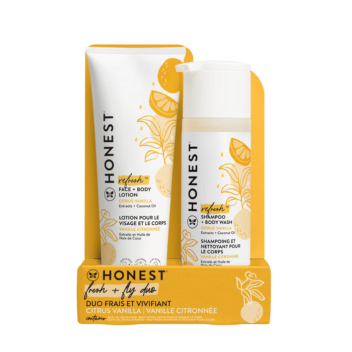 The Honest Company Shampoo & Lotion 2Pk Citrus Vanilla