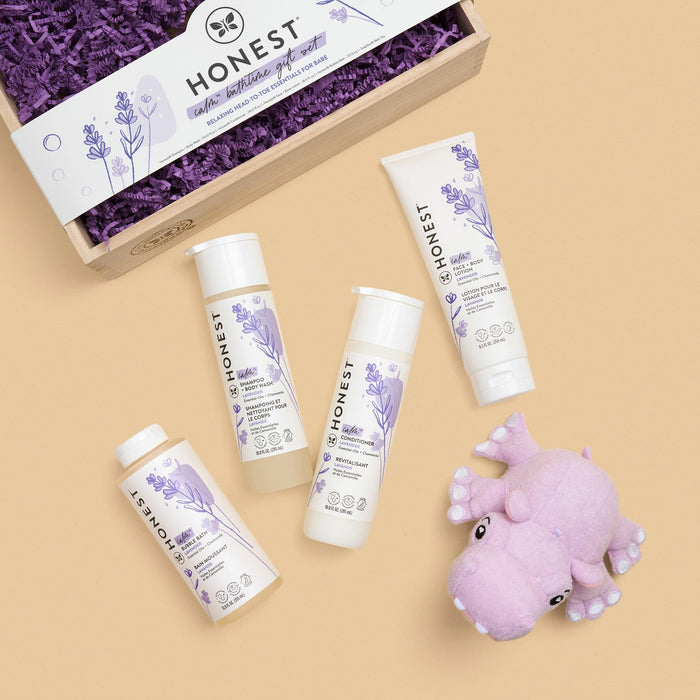 The Honest Company Soapsox Gift Set Lavender Hippo