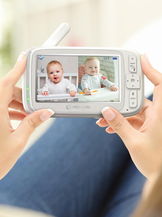Motorola 5" Video Baby Monitor W/ptz - Vm75-2 - 2 Camera Pack