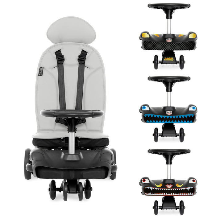 Evolur Cruise Swing Rider Scooter in Black