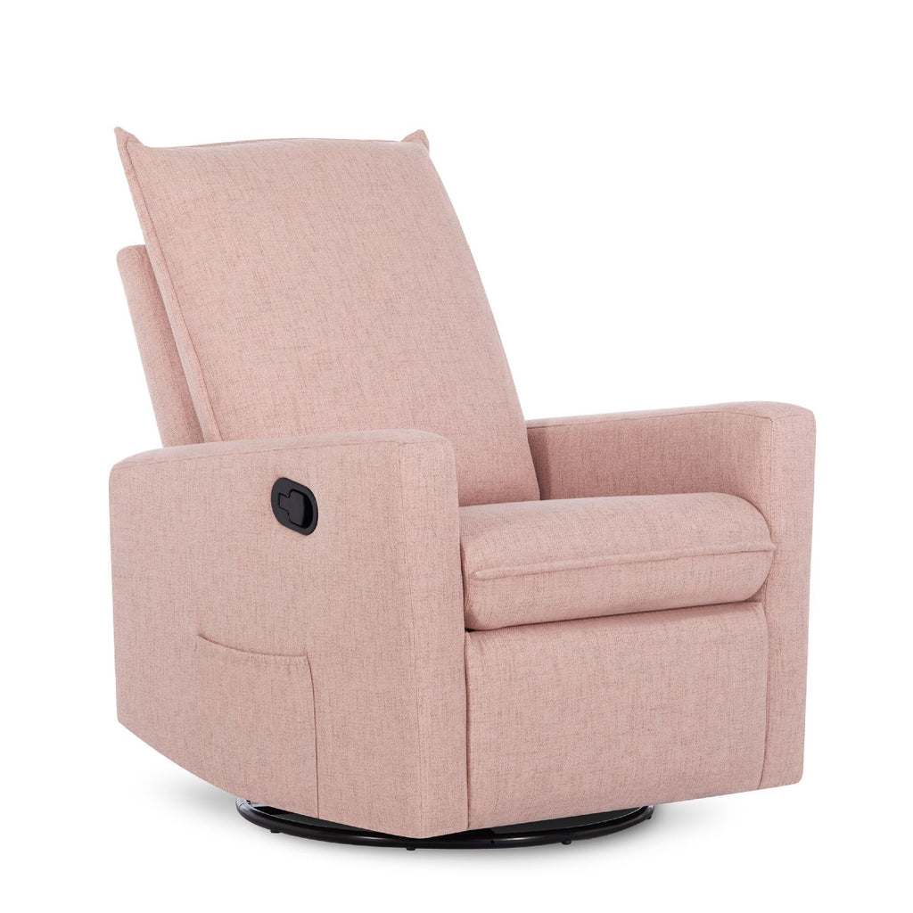 Evolur Harlow Deluxe Glider with Massager | Recliner | Rocker Charcoal