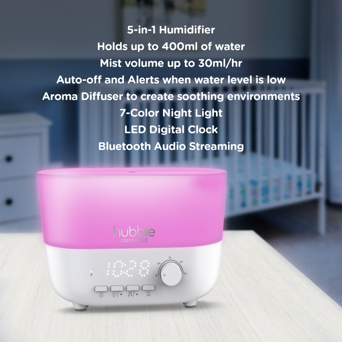 Cool Mist Humidifiers For Baby With Night Light, 400ml Whisper