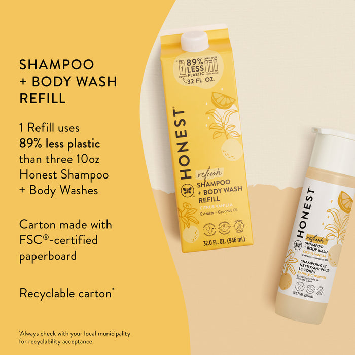 The Honest Company Shampoo & Wash 32Oz Refill Citrus Vanilla