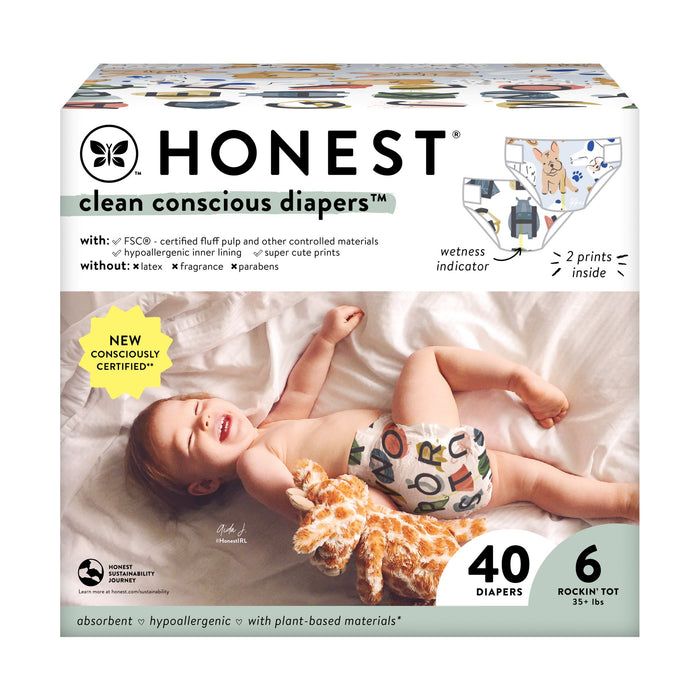 Honest Club Box, Size 6, All the Letters + It's a Pawty 40 ct