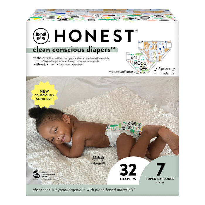 The Honest Company Club Box Size 1 80Ct Above It All Barnyard Babies