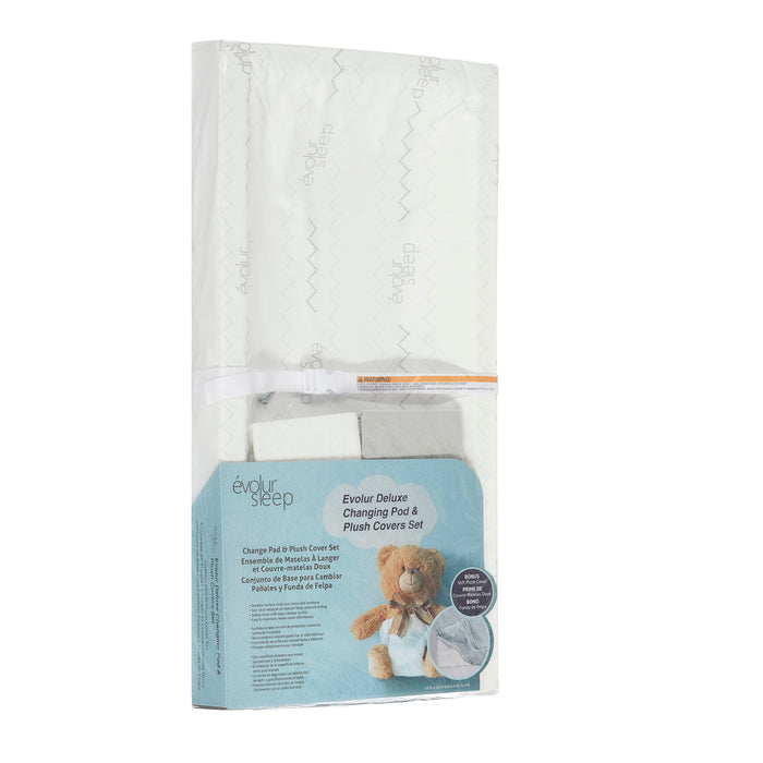 Evolur 3-Sided Contour Changing Pad With 2 Cotton Covers