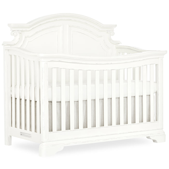 Evolur Signature Belle 5-In-1 Convertible Crib In Aged White