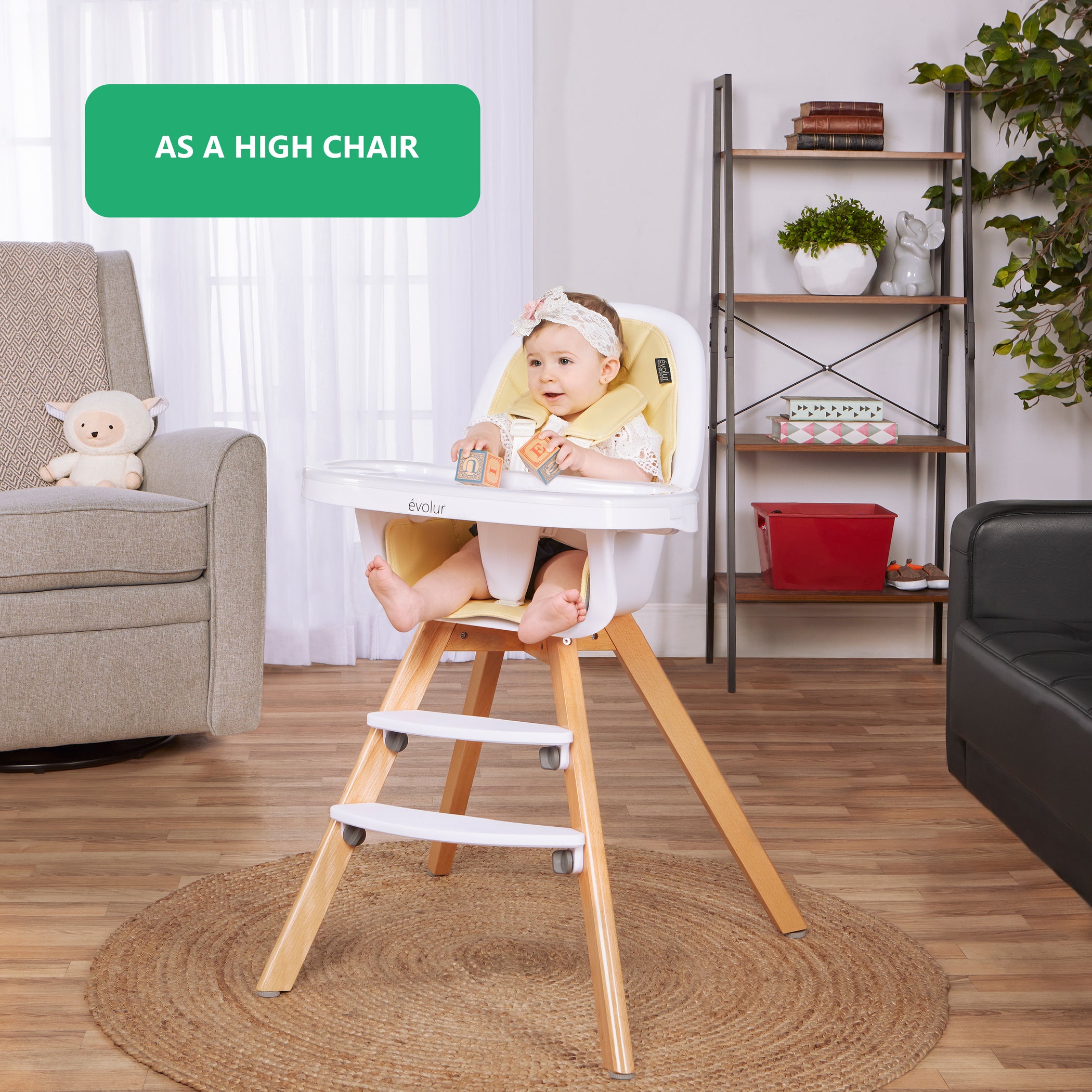 Evolur Zoodle 3-in-1 High Chair — buybuy BABY