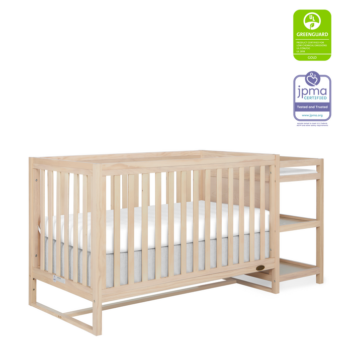 Dream On Me Milo 5-in-1 Convertible Crib & Changing Table