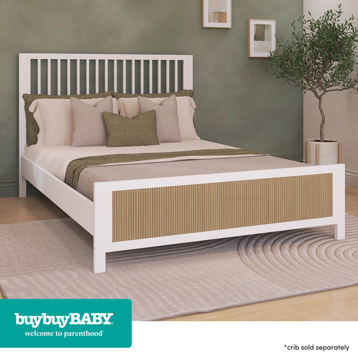 buybuy BABY by Evolur Byron Convertible Crib Wooden Full Size Bed Rail