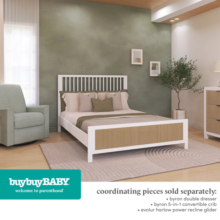 buybuy BABY by Evolur Byron Convertible Crib Wooden Full Size Bed Rail