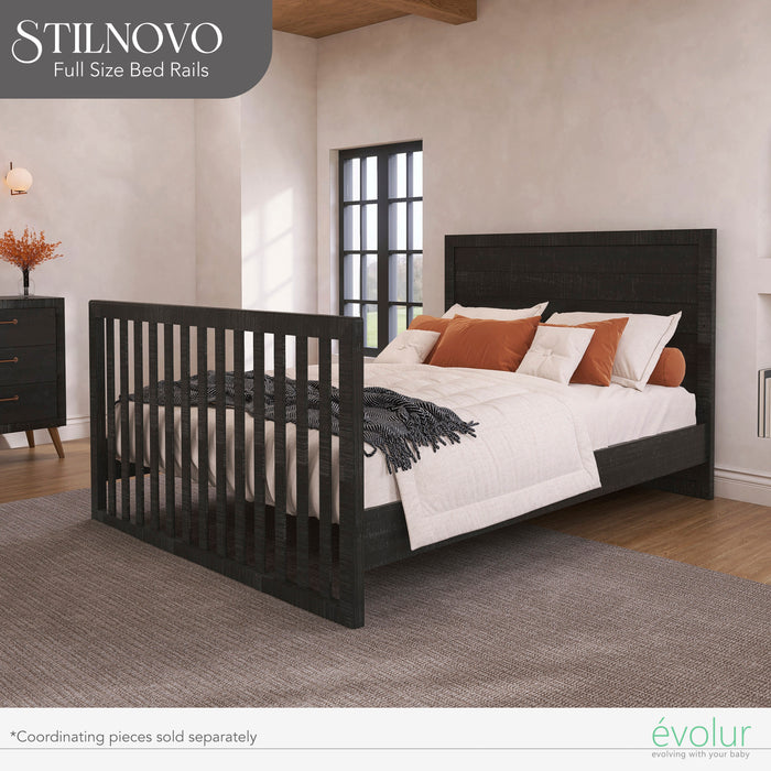 Evolur Convertible Crib Wooden Full Size Bed Rail buybuy BABY