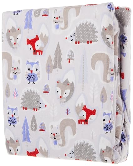 Trend Lab Winter Forest Deluxe Flannel Fitted Crib Sheet